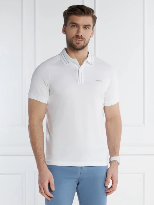 Zdjęcie produktu BOSS GREEN Polo Paule 2 | Slim Fit | stretch biały