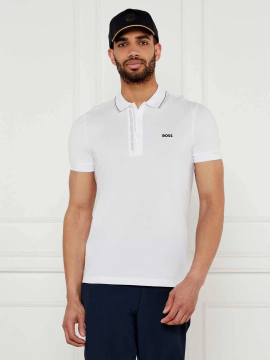 Zdjęcie produktu BOSS GREEN Polo Paule 4 | Slim Fit biały