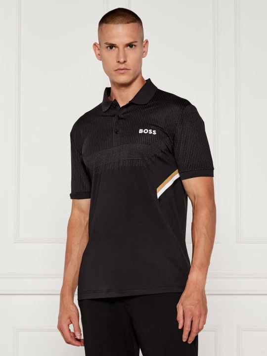 Zdjęcie produktu BOSS GREEN Polo Paule TOC | Slim Fit | stretch czarny