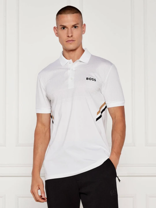 Zdjęcie produktu BOSS GREEN Polo Paule TOC | Slim Fit | stretch biały