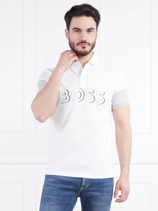 Zdjęcie produktu BOSS GREEN Polo Pavel | Regular Fit biały