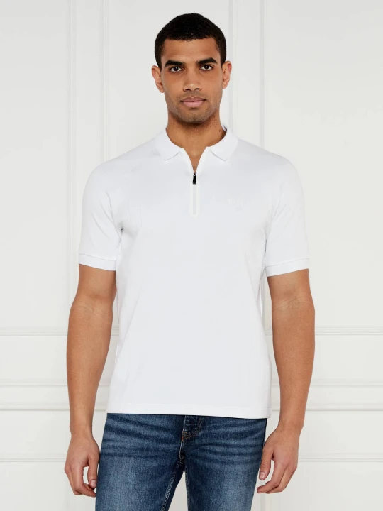Zdjęcie produktu BOSS GREEN Polo Philix DropNeedle AC | Regular Fit | stretch biały