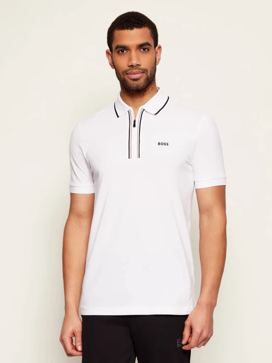 Zdjęcie produktu BOSS GREEN Polo Philix Goc | Slim Fit biały