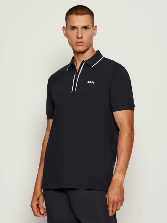 Zdjęcie produktu BOSS GREEN Polo Philix GOC | Slim Fit | stretch granatowy