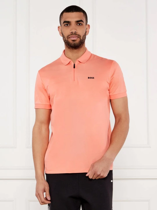 Zdjęcie produktu BOSS GREEN Polo Philix | Regular Fit | pima pomarańczowy