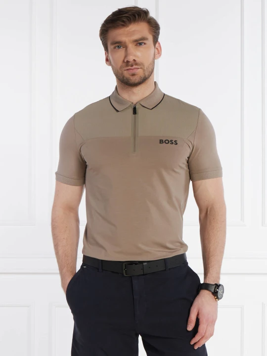 Zdjęcie produktu BOSS GREEN Polo Philix | Slim Fit | stretch beżowy