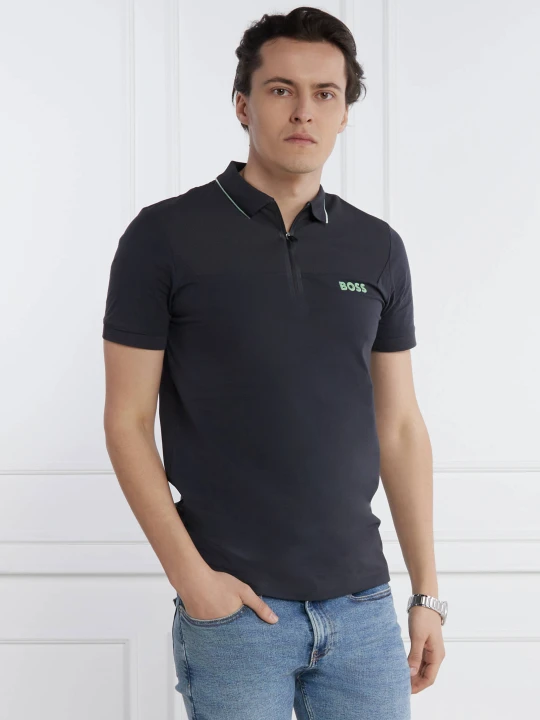 Zdjęcie produktu BOSS GREEN Polo Philix | Slim Fit | stretch grafitowy