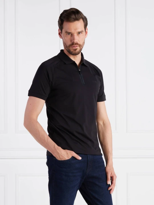 Zdjęcie produktu BOSS GREEN Polo Philix | Slim Fit | stretch czarny