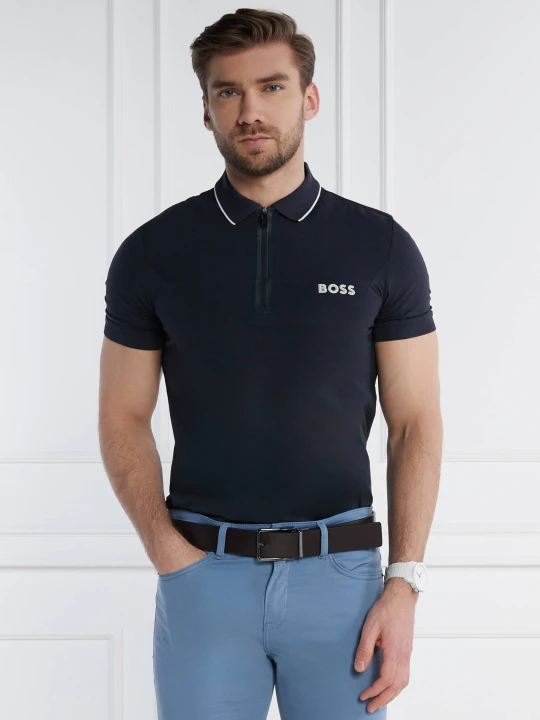 Zdjęcie produktu BOSS GREEN Polo Philix | Slim Fit | stretch granatowy