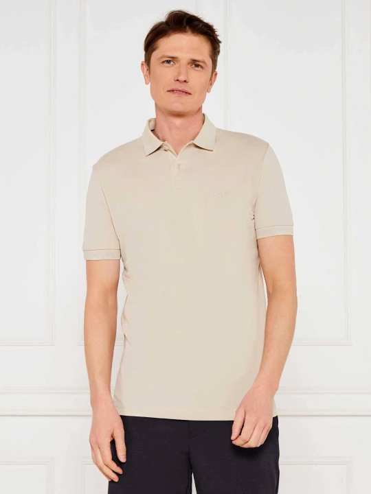 Zdjęcie produktu BOSS GREEN Polo Pio 1 | Regular Fit | stretch beżowy