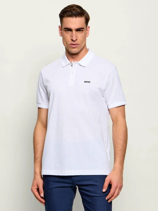 Zdjęcie produktu BOSS GREEN Polo PL_GOC Birdie 3 | Regular Fit | pique | stretch biały