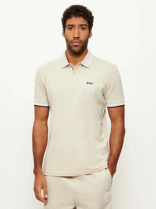 Zdjęcie produktu BOSS GREEN Polo PL_GOC Chip Paddy | Regular Fit beżowy