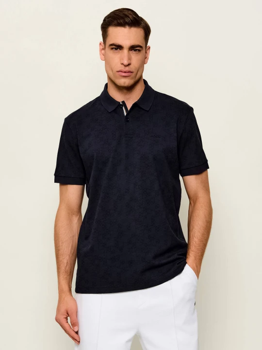 Zdjęcie produktu BOSS GREEN Polo PL_GOC Swing AO | Regular Fit | stretch granatowy
