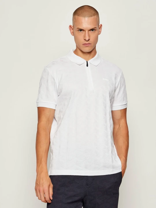 Zdjęcie produktu BOSS GREEN Polo PL_Mirror QZ | Relaxed fit biały
