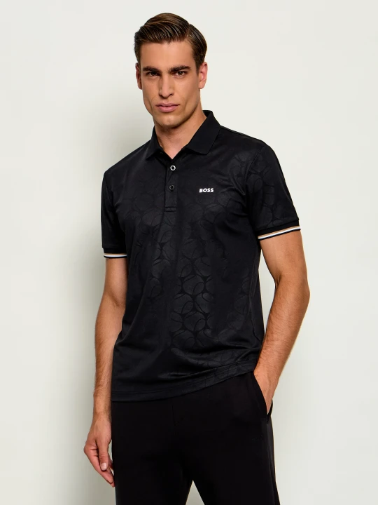 Zdjęcie produktu BOSS GREEN Polo Pl_Toc Game 1 | Boss x The Chance | Slim Fit czarny