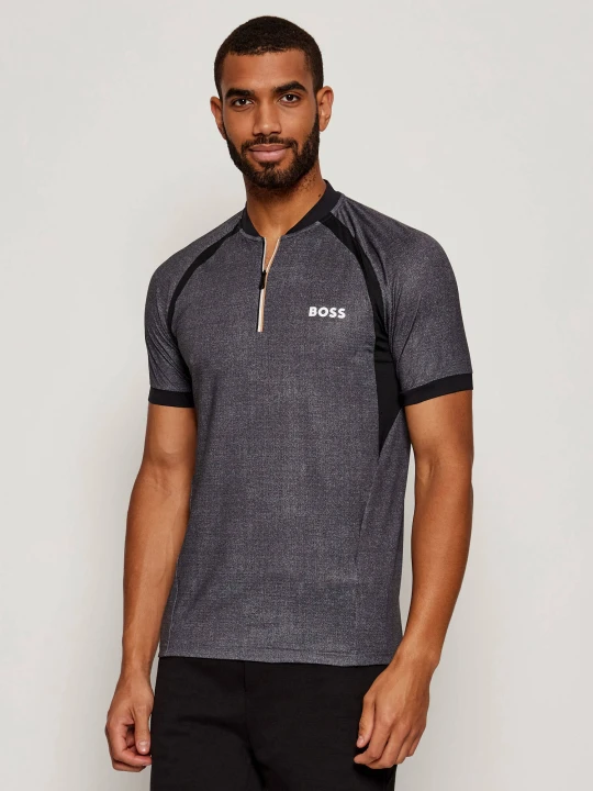 Zdjęcie produktu BOSS GREEN Polo PL_TOC Matchball | Slim Fit grafitowy