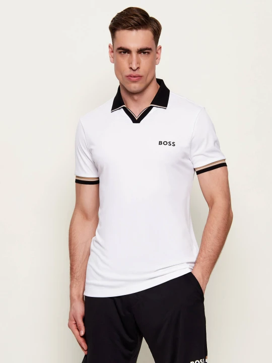 Zdjęcie produktu BOSS GREEN Polo PL_TOC Serve 2 | Slim Fit biały
