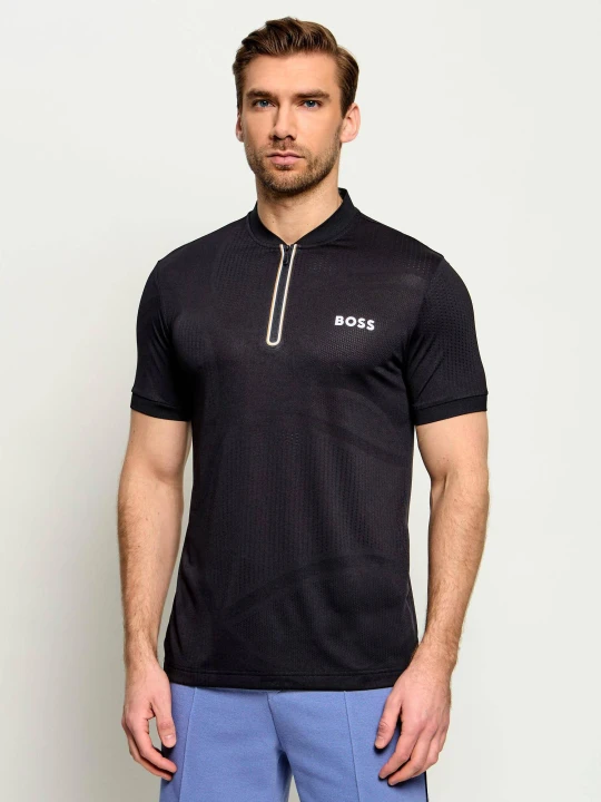 Zdjęcie produktu BOSS GREEN Polo PL_TOC Serve 3 | Slim Fit | stretch czarny