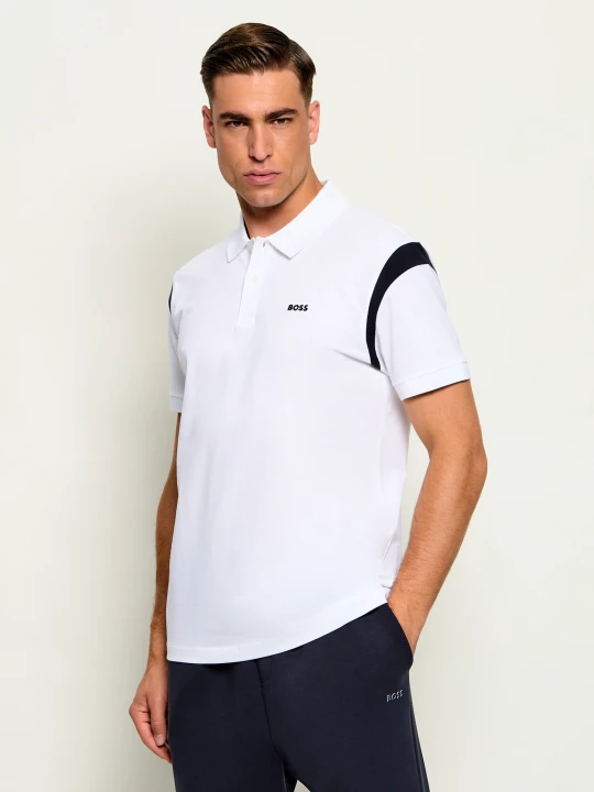 Zdjęcie produktu BOSS GREEN Polo PL_Union Paddy | Regular Fit | stretch biały