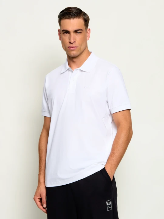 Zdjęcie produktu BOSS GREEN Polo PL_Union Tape | Regular Fit | stretch biały