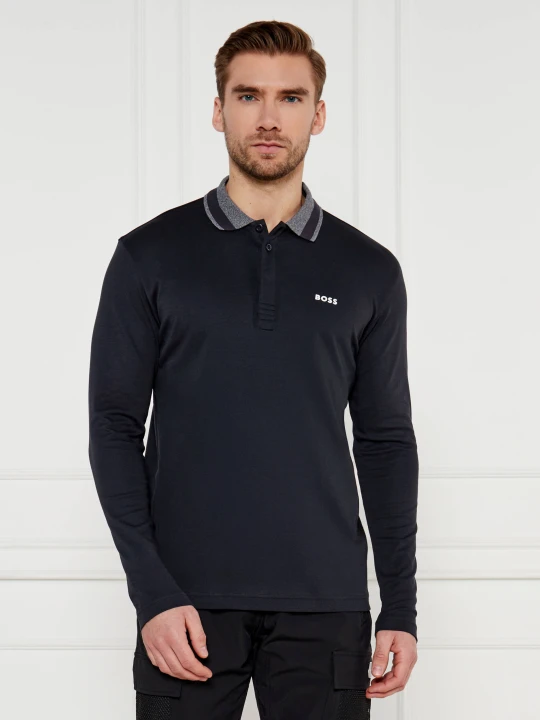 Zdjęcie produktu BOSS GREEN Polo Plisy 2 | Regular Fit czarny