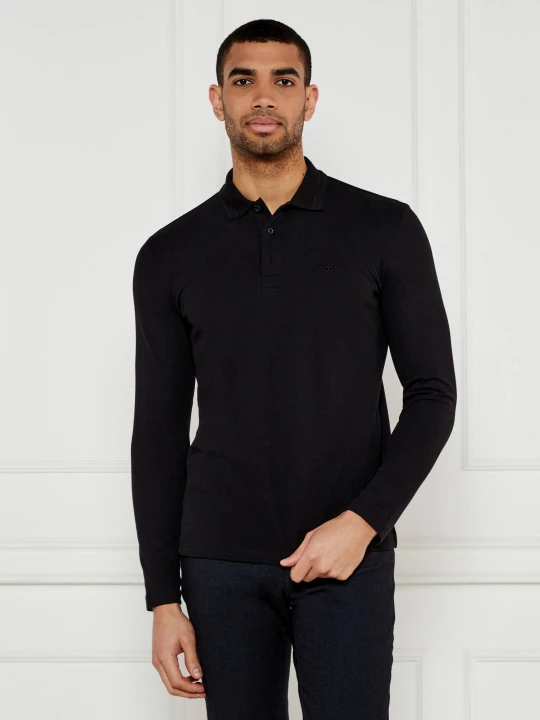 Zdjęcie produktu BOSS GREEN Polo Plisy | Regular Fit czarny