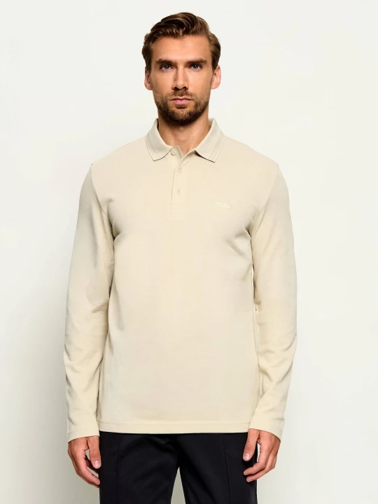 Zdjęcie produktu BOSS GREEN Polo Plisy | Regular Fit beżowy