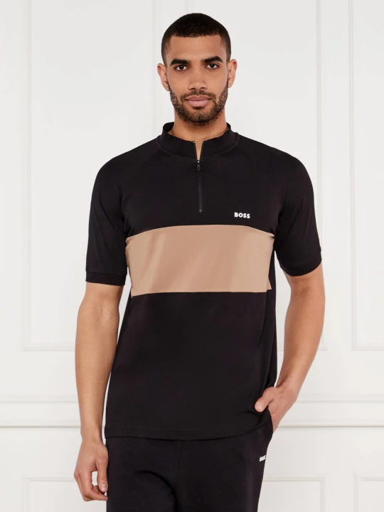 Zdjęcie produktu BOSS GREEN Polo Pollan ASP | Regular Fit | stretch czarny