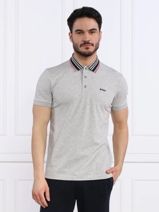Zdjęcie produktu BOSS GREEN Polo | Slim Fit szary