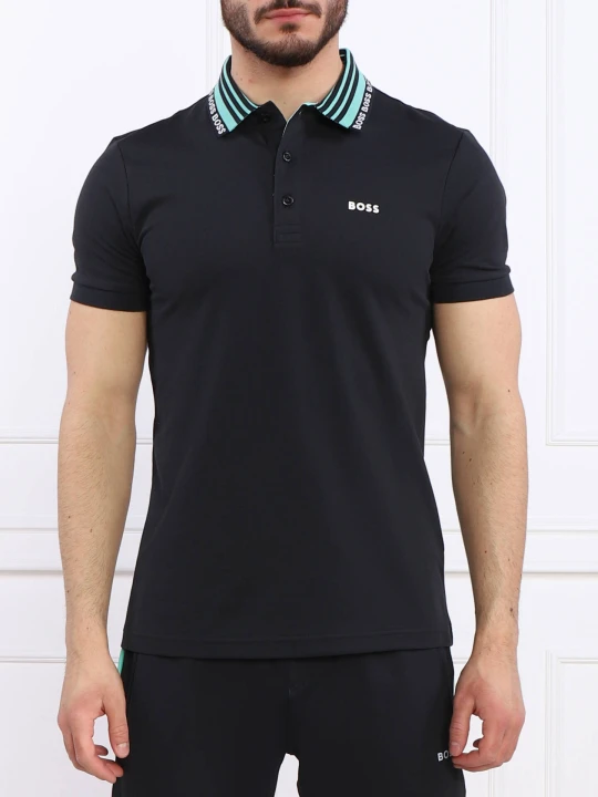 Zdjęcie produktu BOSS GREEN Polo | Slim Fit granatowy