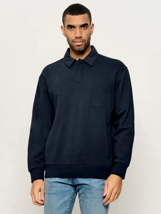 Zdjęcie produktu BOSS GREEN Polo Sw_Placket | Relaxed fit granatowy