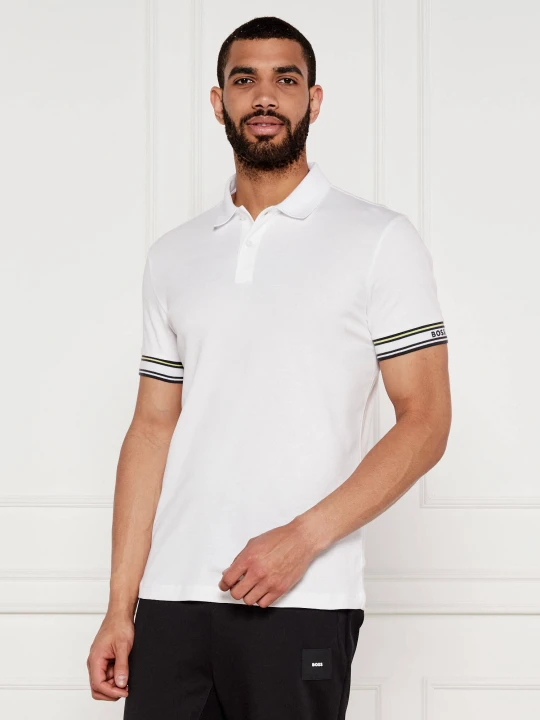 Zdjęcie produktu BOSS GREEN Polo Zone | Slim Fit biały