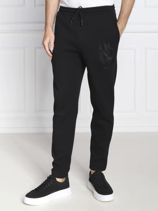 Zdjęcie produktu BOSS GREEN Spodnie dresowe BOSS X LOONEY TUNES Halboa Lunar | Regular Fit czarny