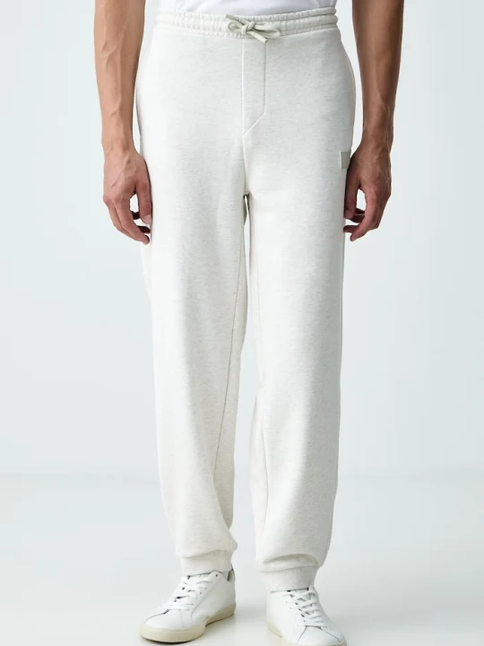 Zdjęcie produktu BOSS Green spodnie dresowe męskie z bawełną JT_Long Pants beżowy