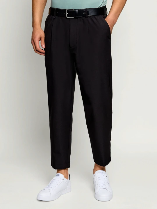 Zdjęcie produktu BOSS GREEN Spodnie T_Convert-Pleat | Tapered fit | stretch czarny