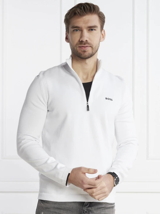 Zdjęcie produktu BOSS GREEN Sweter Ever-X_QZ | Regular Fit biały