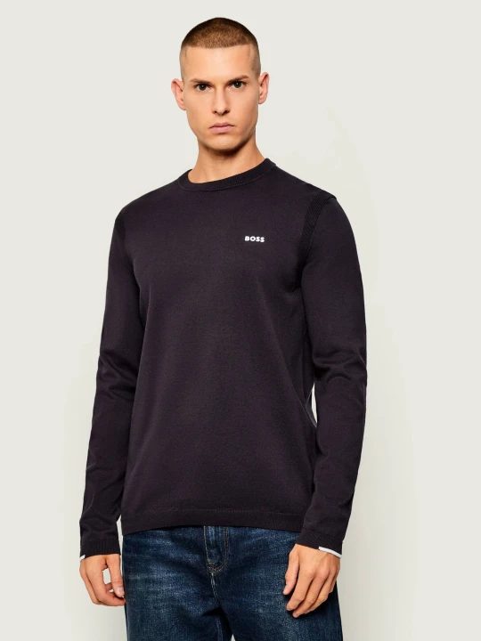 Zdjęcie produktu BOSS GREEN Sweter K_Ever-X CN | Regular Fit granatowy