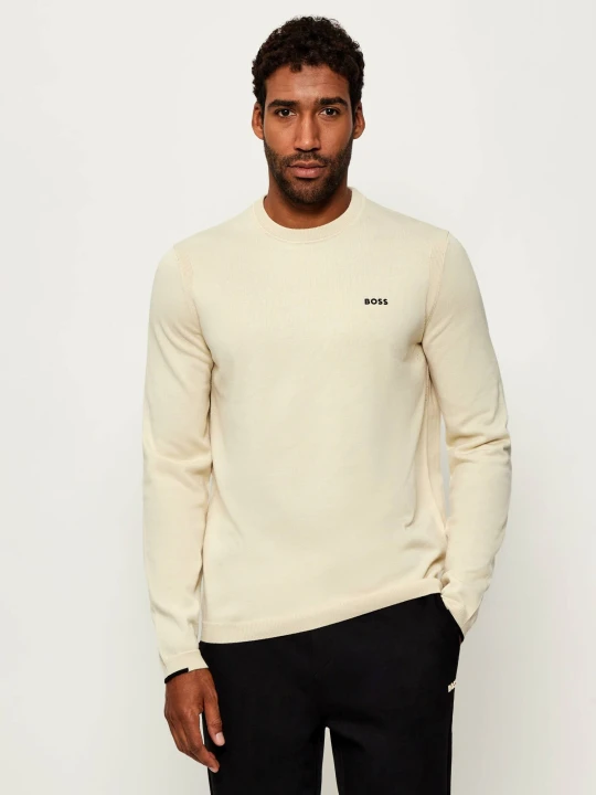 Zdjęcie produktu BOSS GREEN Sweter K_Ever-X CN | Regular Fit kremowy