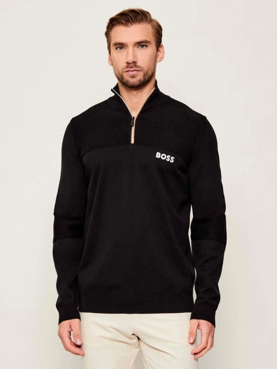 Zdjęcie produktu BOSS GREEN Sweter K_Hydro QZ-1 | Regular Fit | stretch czarny