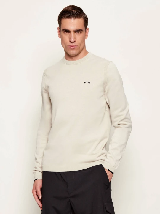 Zdjęcie produktu BOSS GREEN Sweter KN_Ever-X CN | Regular Fit beżowy