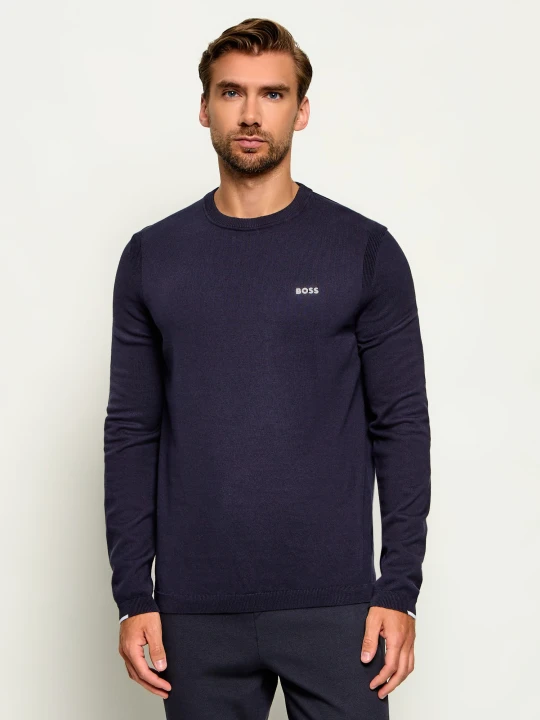 Zdjęcie produktu BOSS GREEN Sweter KN_Ever-X CN | Regular Fit granatowy
