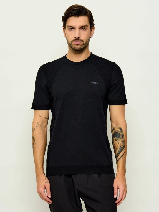 Zdjęcie produktu BOSS GREEN Sweter KN_Momentum-Lite TS | Regular Fit czarny