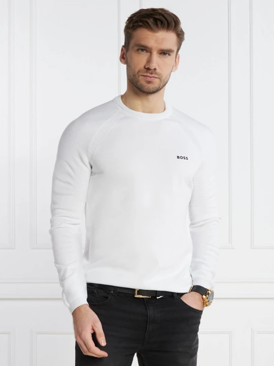 Zdjęcie produktu BOSS GREEN Sweter Perform-X_CN | Regular Fit biały