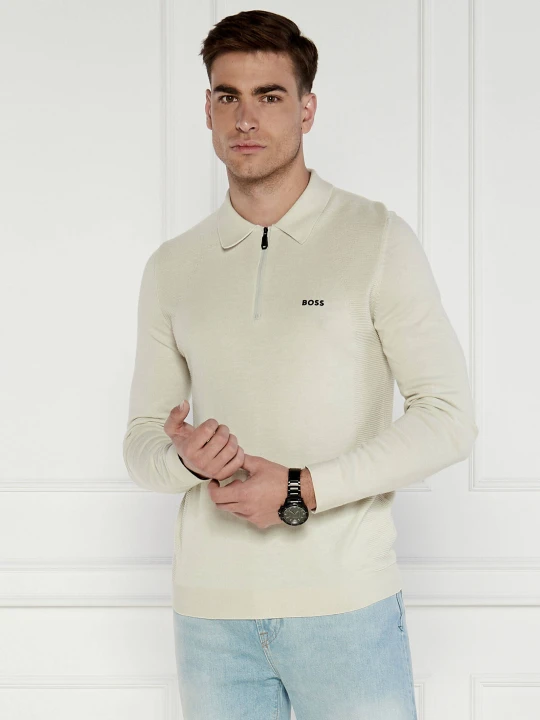 Zdjęcie produktu BOSS GREEN Sweter | Regular Fit beżowy