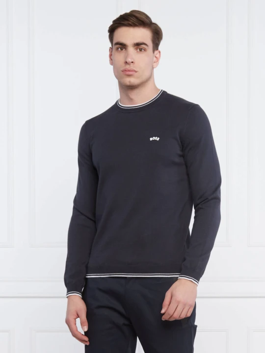 Zdjęcie produktu BOSS GREEN Sweter Ritom_SR22 | Regular Fit granatowy