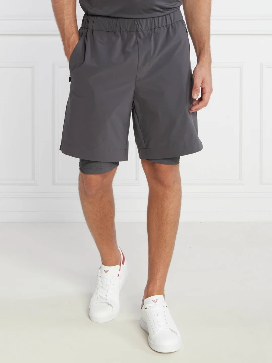 Zdjęcie produktu BOSS GREEN Szorty S_Run3 | Regular Fit | Regular Fit popielaty