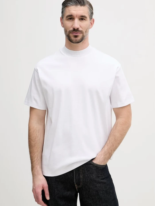 Zdjęcie produktu BOSS Green t-shirt basic męski bawełniany BOSS X PORSCHE biały