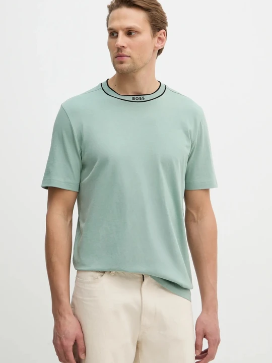 Zdjęcie produktu BOSS Green t-shirt bawełniany Tee 5 turkusowy