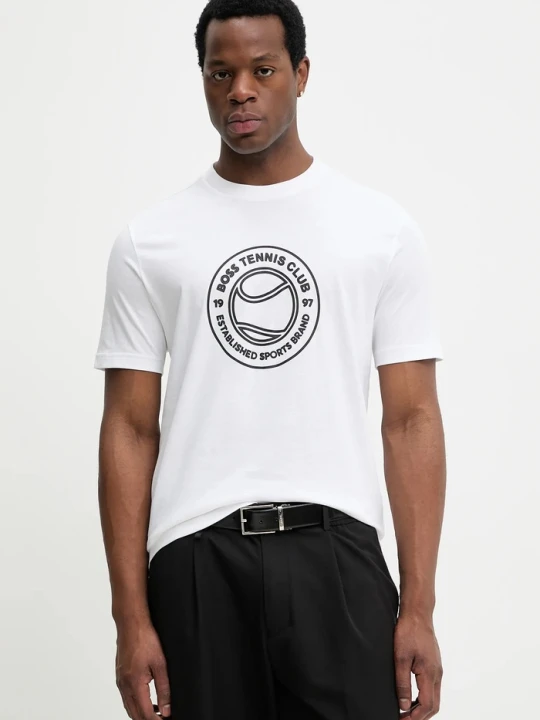 Zdjęcie produktu BOSS Green t-shirt bawełniany TS_Join Logo biały