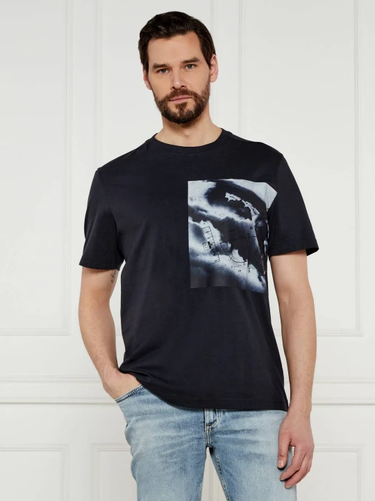 Zdjęcie produktu BOSS GREEN T-shirt DesertTech | Regular Fit | stretch granatowy